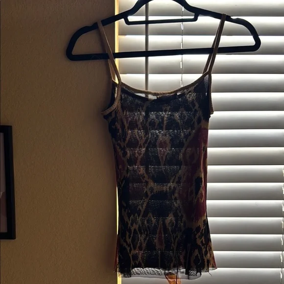 Brown and Red Fitted Camisole Top - Picture 7 of 7